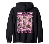 Sucio Dedo del pie lechón Dedos Bootleg Divertido Sudadera con Capucha