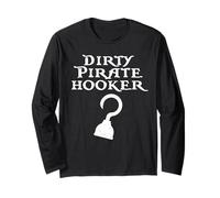 Sucio Pirata Hooker Bucanero Freebooter Desgastado Manga Larga