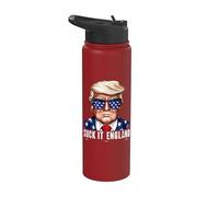 Suck it England Funny 4th Of July Stainless Steel Insulated Water Bottle