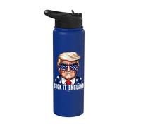 Suck it England Funny 4th Of July Stainless Steel Insulated Water Bottle