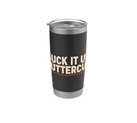 Suck It Up Buttercup Vintage Retro Cita motivacional Vaso térmico de acero inoxidable de doble pared