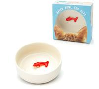 Suck UK - Cuenco para Gatos Goldfish | Cuenco de Agua para Gatos | Plato de Comida para Gatos y Comida para Perros | Olla de cerámica Antideslizante | Accesorios para Mascotas