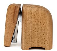 Suck UK Engrapadora de elefante, regalos de elefante y accesorios de escritorio para amantes de los animales, inolvidable, escritorio de oficina, papelería de madera, adorno de elefante práctico y