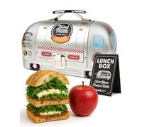 Suck UK Fiambrera de metal con forma de camión de comida, almacenamiento de alimentos, lonchera que a los adultos les encantará, lonchera para adultos y niños, fiambreras de lata novedosas