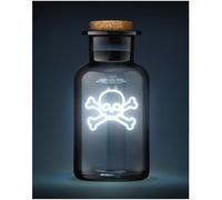 Suck UK Lámpara de botella de calavera de poción venenosa, decoración gótica para el hogar y regalos góticos, luz de neón en botella, luces de Halloween y regalos de Halloween, decoración gótica e