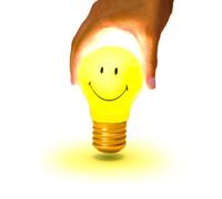 Suck UK Lámpara de cara sonriente | Bombilla inalámbrica | Lámpara para niños | Lámpara sonriente | Lámpara nocturna recargable por USB | Bonita decoración de habitación y accesorios de dormitorio de