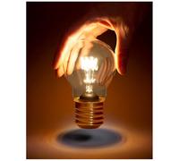 Suck UK Lámpara de mesa USB inalámbrica con forma de bombilla de filamento, luz nocturna decorativa portátil, iluminación ambiental