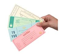 Suck UK,Libro de billetes en blanco,Libro de bonos de regalo,Tarjetas de noche de fecha,Regalos para él,Regalos para ella,Libro de cupones de novio,Libro en blanco,Vales de cumpleaños,Respaldo duro