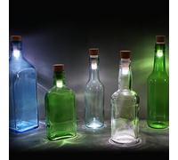 SUCK UK | Luz Led Para Botellas | Tapón Corcho Con Luz Recargable | Luces En Corcho Decoración