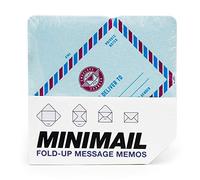 SUCK UK Memo Mini Tear-Off Envelopes Notes Message Pad in Classic & Vintage Airmail Design Sobres Bloc de Mensajes en diseño clásico Correo aéreo, Papel 2.99 x 2.99 x 0.59