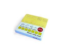Suck UK - Notas adhesivas (100 unidades, 75 x 75 mm), diseño plegable para hacer figuras, color amarillo
