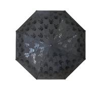Suck UK - Paraguas de calavera negro, paraguas compacto para mujeres y accesorios góticos, regalos de calavera y paraguas para hombre, resistente al viento, gótico y decoración gótica, Negro -,