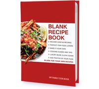 Suck Uk SK MYRECIPES1 - Cuaderno, Diseño con Texto "My Family Cook Book", Rojo, 22 x 16 cm