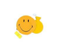 Suck UK Smiley - Botella de agua caliente con funda acogedora | Paquete de calor de goma | Botella de agua caliente para adultos | Sonriente amarilla | Alivio del dolor de espalda y relajación |