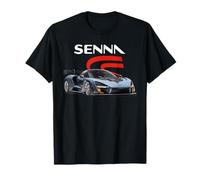 Sucker4Supercars Apparel Camiseta Senna Superdeportivo Unisex Niños Manga Larga T-Shirt Negro Pequeño