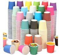 Suclain 1200 vasos pequeños de papel coloridos de 3 onzas, vasos desechables de baño para bebidas calientes, café, fiesta de cumpleaños, picnic, barbacoa, supermercado, boda, viajes, evento de