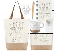 Suclain 7 piezas de regalos de agradecimiento con texto en inglés "Thank You for Being Awesome" para bolsa, taza, cuaderno, bolígrafo, llavero tarjeta para mujer