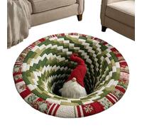 Sucritude Alfombras De Baño Navideñas | Decoración Decorativa para Las Fiestas | Alfombra 3D de Navidad para Suelo - para Entrada Exterior Patio Suelo Hogar Dormitorio Sala de Estar Cocina Porche