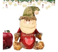 Sucritude Bolsas De Regalos Navideños - Bolsita Con Motivos 3D De Santa, Muñeco De Nieve Y Reno - Bolsas Reutilizables Con Cremallera Para Alimentos Fruta Fiesta De Navidad