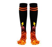 Sucritude Calcetines Calefactables para Hombre | Calentamiento Rápido Duradero,Portátiles Eléctricos Largos Calcetines Calefactables,para Senderismo Ciclismo Trabajo Exterior Viajes