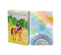 Sucritude Cartas para Principiantes | Suministros para Juegos De Mesa Al Estilo Acuarela,Juego De Mesa De Cartas De Papel De Acuarela | Hombres Mujeres Niños Niñas Jóvenes Esposa Esposo Hijo