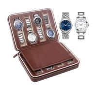 Sucritude De Relojes Para Hombres | Organizacion De Almacenamiento De Relojes De Pulsera Con 8 Ranuras | Estuches De Reloj De Viaje Para Hombres - Para Viajes De Negocios Reuniones Vacaciones Fiesta