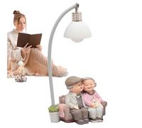 Sucritude Figura De Abuelos En Resina, Representación De La Vida En La Tercera Edad, Diseño Tallado A Mano con Gato Abrazando, Decoración Acogedora para Escritorio Dormitorio Y Hogar Familiar