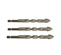 Sucritude Juego De Brocas Excéntricas Dentadas - Juego De Brocas Excéntricas De Cuatro Filos - Herramienta De Perforación De Alta Dureza Para Cerámica Cemento Ladrillo | Azulejo Ladrillo Metal