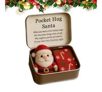 Sucritude Juguetes De Peluche con Temática De Navidad,Decoración Recuerdo de Fieltro - Tarjetas con Mensajes Inspiradores | para Amigos, Novio, Hombres, Mujeres, Compañeros De Trabajo Y Adultos