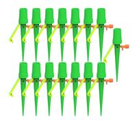 Sucritude Puntas de Riego Automático, 15 Piezas Conos De Riego Para Jardín, con Válvula de Control Anti-Fugas para Riego Automático de Plantas en Interior, Maceta, Flor, Césped, Vegetal y Tomate