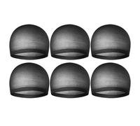 Sucritude Sombrero Peluca - Gorro de Malla Negro Antideslizante - 6 Piezas Gorros Peluca Con Forro Ultra,Para Mujeres Hombres Cosplayers Fiesta Navidad Halloween Festivales De Música Cosplay