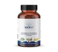SUCROFF Regulador de Azúcar en Sangre, Colesterol y Triglicéridos | Complemento Alimenticio con Alfalfa, Berberina, Cromo, Magnesio y Oleuropeína | 30 Cápsulas