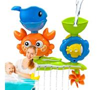 Suction Bath Toys - Shower Water Toys, Bath Wall Crab-Shaped Suction Toy, Beach Swimming Pool Entertainment Tool | 3+ Sensory Toy | Kids Birthday Gift Bathroom Playing Supplies For Bathtub