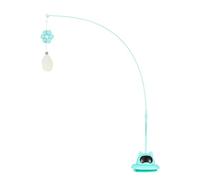Suction Cat Wand Toy, Teaser Toy For Cats, Interactive Cat Toy, Cat Spring Toy, Kitten Wand Toy, Cat Catcher Stick Toy, Indoor Cat Wand Toy, Cat Durable Teaser, Suction Base Cat Toy,