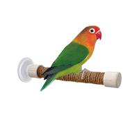 Suction Cup Bird Perch, Parakeet Wall Rack with Portable Design, Cage Training Toy Cockatoo, Macaw, Parrot, Ideal para Window, Mirror, Car and Bath Time Use