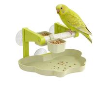 Suction Cup Bird Perch - Window Resting Tray Feeding Bowl Station