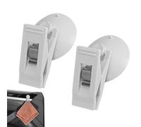 Suction Cup Clamps For Glass - 2 PCS Removable Window Suction Clamp Ticket Card Retainer Hook - Reusable Ticket Paper Towel Clamp, Suctions Cup Bill Clip, Tickets Card Retainer Hook Office