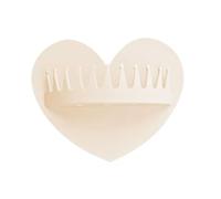 Suction Cup Hair Catcher - Wall Shower Trap | 3.9x4.72in Reusable Silicone Hair Grabber with Heart Design for Bathroom, Shower, Sink, Girls Wife Girlfriend Indoor Home