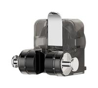 Suction Cup Holder - Wall Mount Rack, Adjustable Shower Holder, Integrated Suction Bathroom Rack System | Drill Free Bathroom Installation Solution, Portable Shower Organization Use For Home Comfort