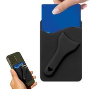 Suction Cup Phone, Card Holder Wallet, Back of Phone Credit Card Pocket Sturdy Design, Secure Cellphone Storage Organizer, Slim Portable Cards Holder for Drivers Travel Work School and Outdoor Use