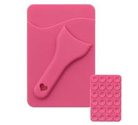 Suction Cup Phone, Card Holder Wallet, Back of Phone Credit Card Pocket Sturdy Design, Secure Cellphone Storage Organizer, Slim Portable Cards Holder for Drivers Travel Work School and Outdoor Use