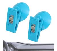 Suction Cup Sign Holder For Car - 2 PCS Removable Window Suction Clamp Ticket Card Retainer Hook - Reusable Ticket Paper Towel Clamp, Tickeet Card Retainer Hook, Window Suctiion Claamp For Car