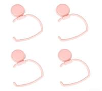 Suction Cup Towel Holder No Drill Modern Bathroom Storage | Strong Suction, para durable PP Material, Holds Towels & Paper, Easy Install, 4-pack For Bathroom Or Kitchen