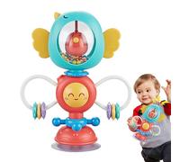 Suction Cup Toys - Sensory Development Toys, Baby Activity Tray Set | Early Learning Chair Toy, Soft Silicone Suction Plaything, Ideal for Ages 6 Months and Up for Feeding Table Use