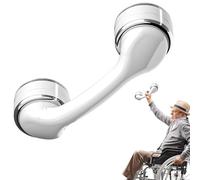 Suction Grab Bar Shower, No Drilling Safety Handles, Removable Bathroom Assist, Easy Install Cup Handle, for Bathrooms, Toilet, Kitchen, Bathtub, Showers Wall, Support, 2.56x2.28x7.76 Inches