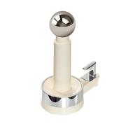 Suction Hooks Bathroom, Retractable Cup Hanger, Red Silver, Movable Wall Storage, No Drilling Design, Multi-Purpose Clothes Holder, Sturdy, for Towel Shower Organizer Mount