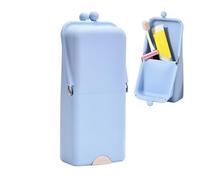 Suction Makeup Brush Holder, Travel Cosmetic Storage Bag, 9 Inch Portable Toiletry Organizer with Secure Base, Beauty Accessory, Brush Holder with Design Cosmetic Bag for Women Girls Travelers Artists