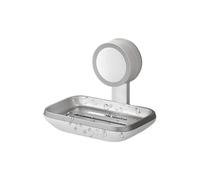 Suction Soap Holder - Wall Mount SoapDish Organizer, No Drill Drain Soap Saver Holder for Bathroom Kitchen Shower, Self Draining Bar Soaps Tray with Suction Design for Home Apartment Dorm Laundry Use