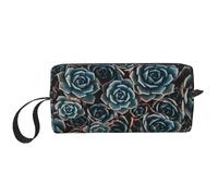 Suculentas Frescas Impresas, Bolsa de Maquillaje Bolsa de cosméticos Bolsa de artículos de tocador de Viaje portátil Bolsa de Maquillaje