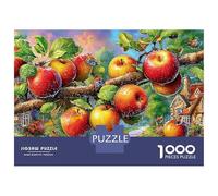 sucursal Apple 1000 Piezas Rompecabezas Divertidos DecoracióN Familiar Árbol de Manzana con Frutos Jigsaw Juegos Educativos para Adultos 70x50cm/1000pcs